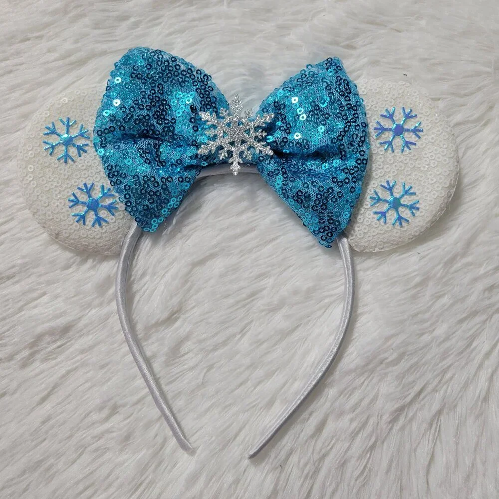 Frozen Snowflake Minnie Mouse Ears